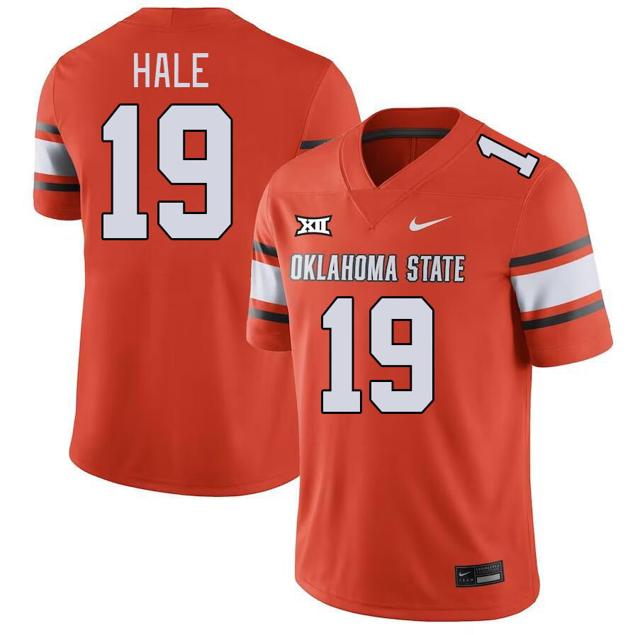 Oklahoma State Cowboys #19 Alex Hale College Football Jerseys Stitched Sale-Orange